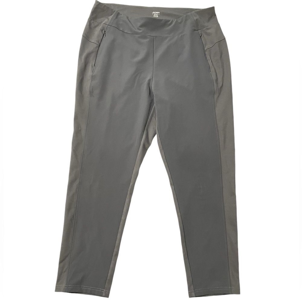 Jockey Women’s Leggings Active Stretch Comfort Gray Size XL Casual Yoga Gym
